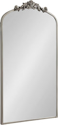 Kate and Laurel Arendahl Glam Arched Tall Panel Mirror; 24 x 42; Silver; by KateandLaurel