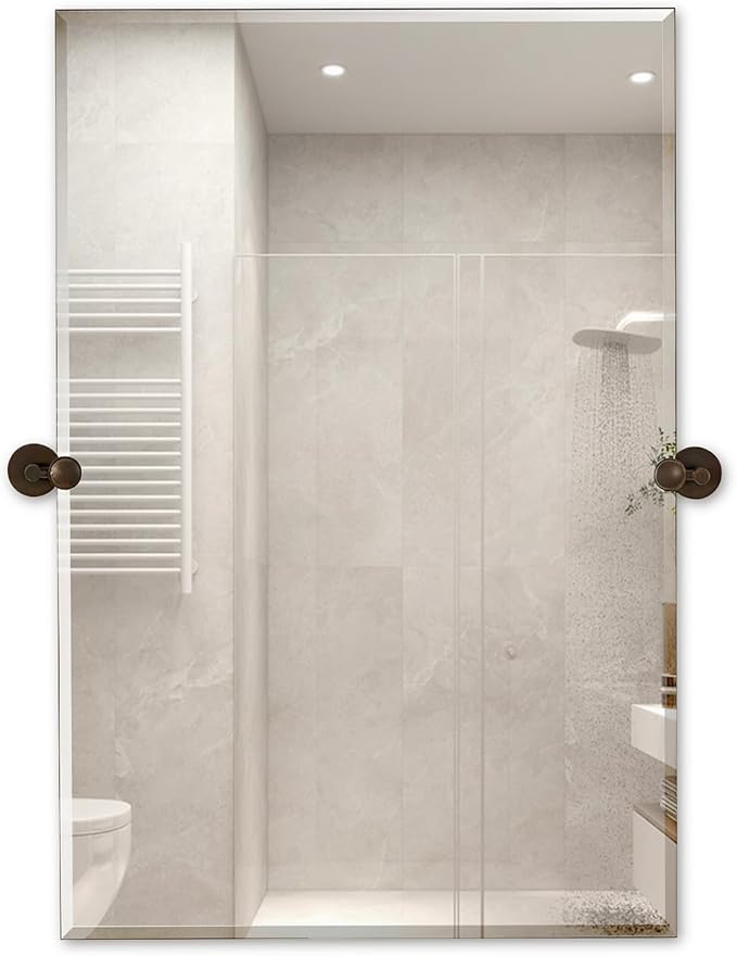 Hamilton Hills 24x36 inch Frameless Pivot Mirrors by HamiltonHills
