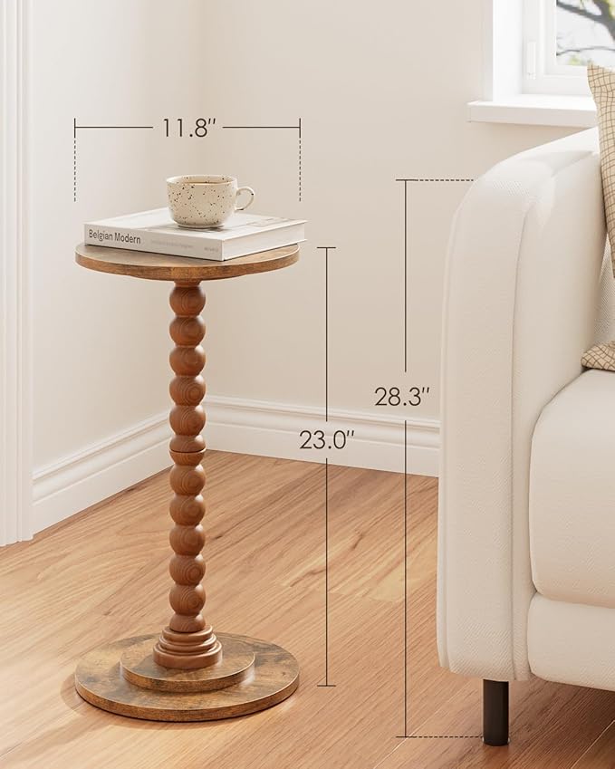 Masupu Round Side Table, Small Drink Table - Image 2