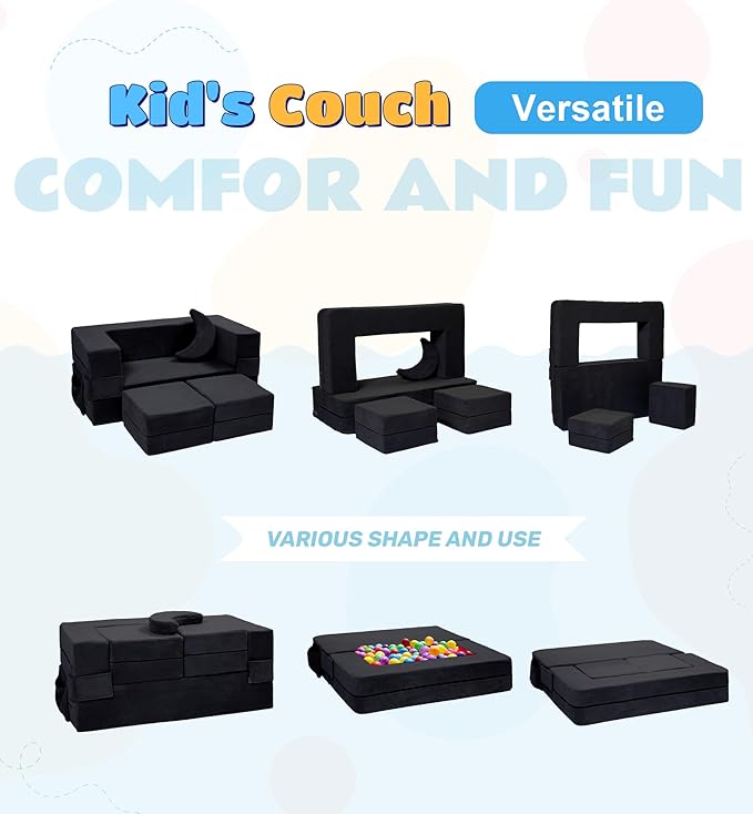 Modular Kids Sofa, Toddler Couch Foam Armchair - Image 3