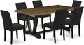 East West Furniture V677AB624-7 7 Piece Dinette Set Consist of a Rectangle by EastWestFurniture