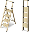 4 Step Ladder, Lightweight Folding Step Stool by STEPLADDER