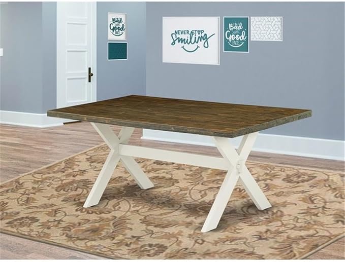 East West Furniture XT077 X-Style Modern Dining Table - Image 2