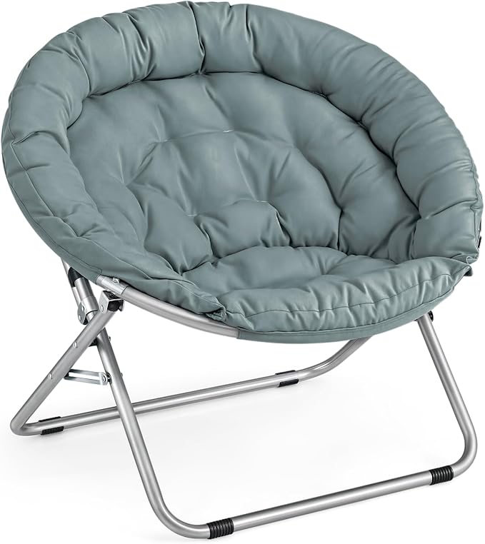 MoNiBloom Round Folding Saucer Chair by Monibloom
