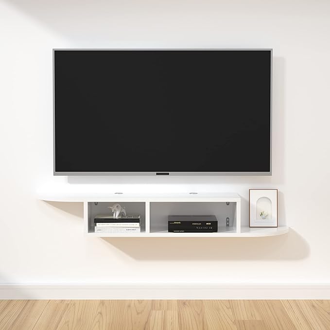 GHC Floating TV Stand, Wall Mounted Entertainment Center and Cabinet Shelf by GHC