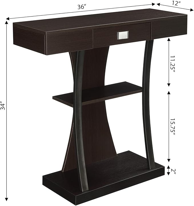 Convenience Concepts Newport Harri Console Table 36" - Image 3