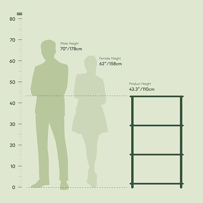 Furinno Turn-N-Tube 4-Tier Multipurpose Shelf Display Rack - Image 3