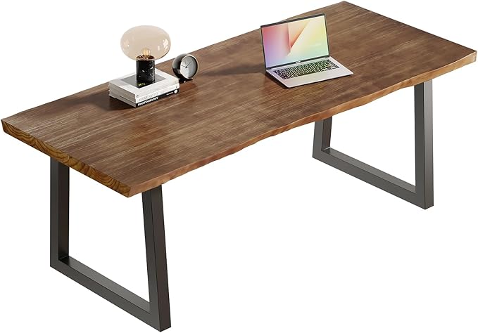 Solid Wood Computer Desk 55-inch Large Office Desk Home Simple Modern Long Desk - Image 6