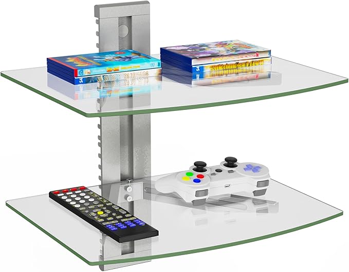 WALI Floating Entertainment Center Shelves, Holds Up to 17.6lbs, TV Shelf by WALI
