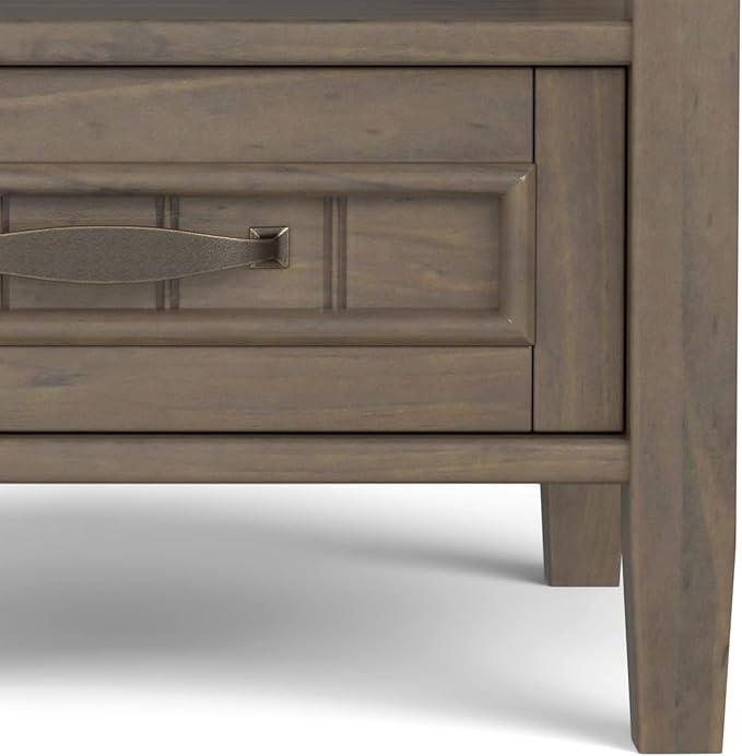 SIMPLIHOME Lev SOLID WOOD 20 Inch Wide Rectangle Transitional End Table - Image 8