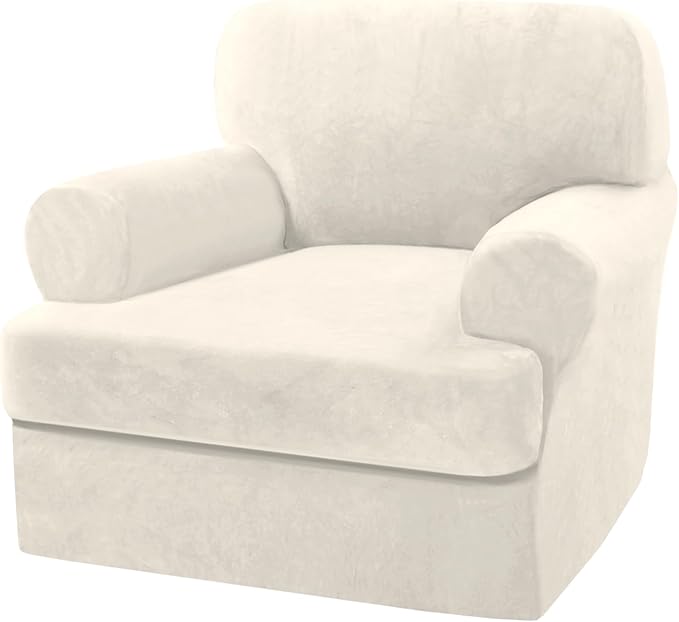 H.VERSAILTEX Sofa Cover 2 Piece T Cushion Armchair Slipcovers Thick Velvet by HVERSAILTEX