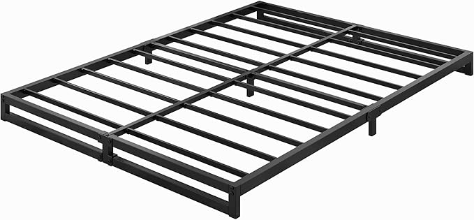 4 Inch King Size Bed Frame Sturdy Mattress Foundation, Heavy Duty Metal Platform - Image 8