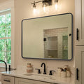 ANDY STAR Black Bathroom Mirror by ANDYSTAR