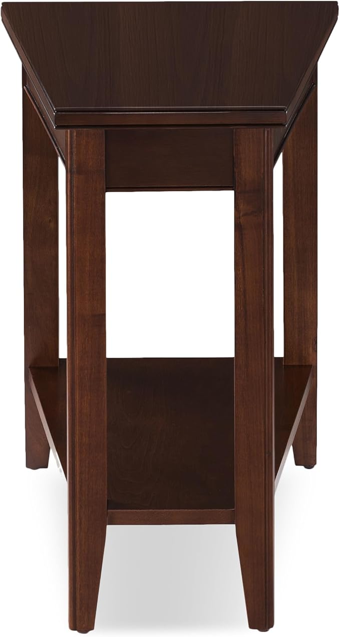Laurent Solid Wood Recliner Wedge End Side Table - Image 4