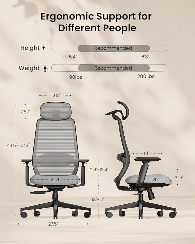 ProtoArc Ergonomic Office Chair – EC200 High-Back Mesh Computer Chair - Image 2