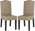 SAFAVIEH Home Collection Odette Grey Wicker Dining Chair by SAFAVIEH