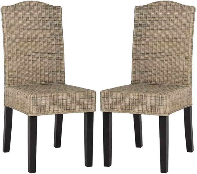 SAFAVIEH Home Collection Odette Grey Wicker Dining Chair by SAFAVIEH