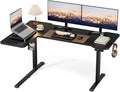 59 Inch L Shaped Standing Desk Adjustable Height, Gaming Electric Corner by Acrolix