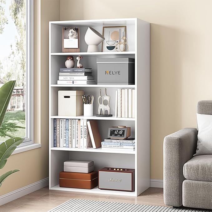 Basic Open Shelf Bookcase by NELYE