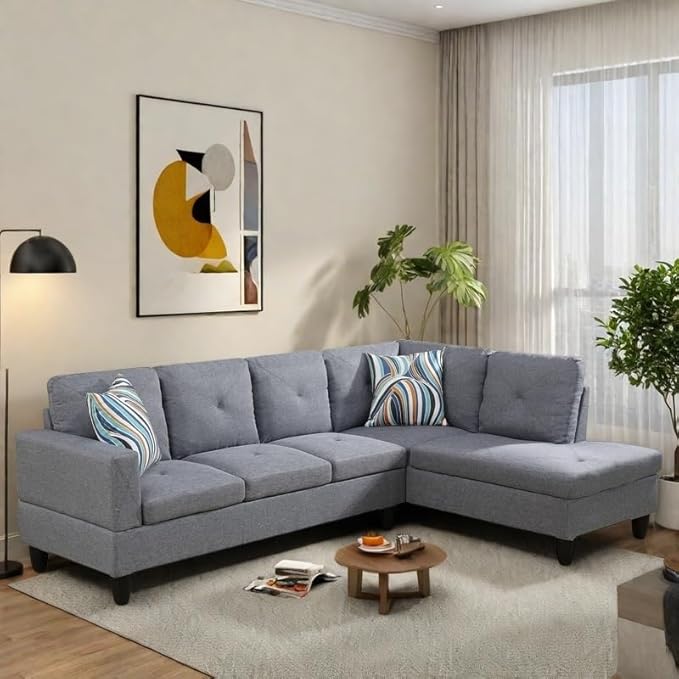 NAYSAYE L Shaped Couch, Modular Sectional Couch - Image 4