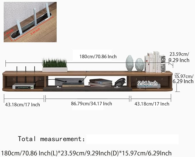 Pmnianhua Floating TV Shelf - Image 4