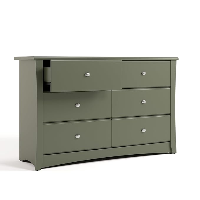 Storkcraft Crescent 6 Drawer Double Dresser – GREENGUARD Gold Certified - Image 5