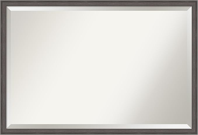 Amanti Art Silver Bathroom Mirror by AmantiArt
