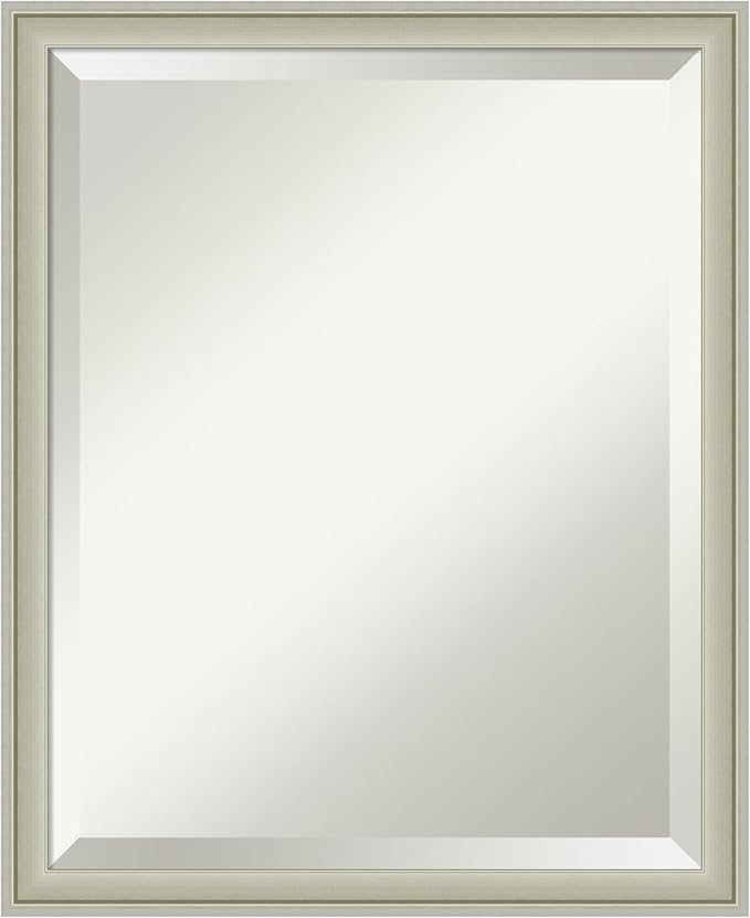 Amanti Art Silver Bathroom Mirror by AmantiArt