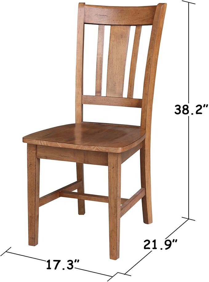 IC INTERNATIONAL CONCEPTS Set of Two San Remo SplatBack Dining Chairs, - Image 3