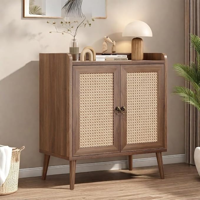 Buffet Cabinet, Rattan Storage Cabinet by FONTOI