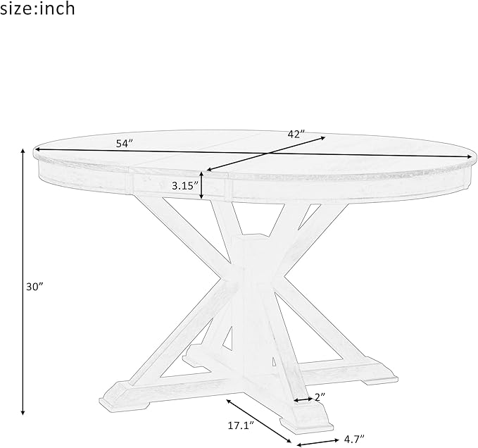 Need 42 Inch Round Dining Table Extendable to 54 Inch - Image 2