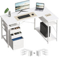 47" Computer Desk with Drawers, Desks by Maihail