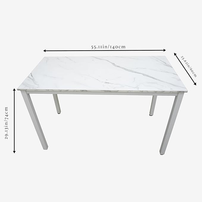 55 inch Large Computer Desk Wood, Modern Simple Style Desk - Image 2