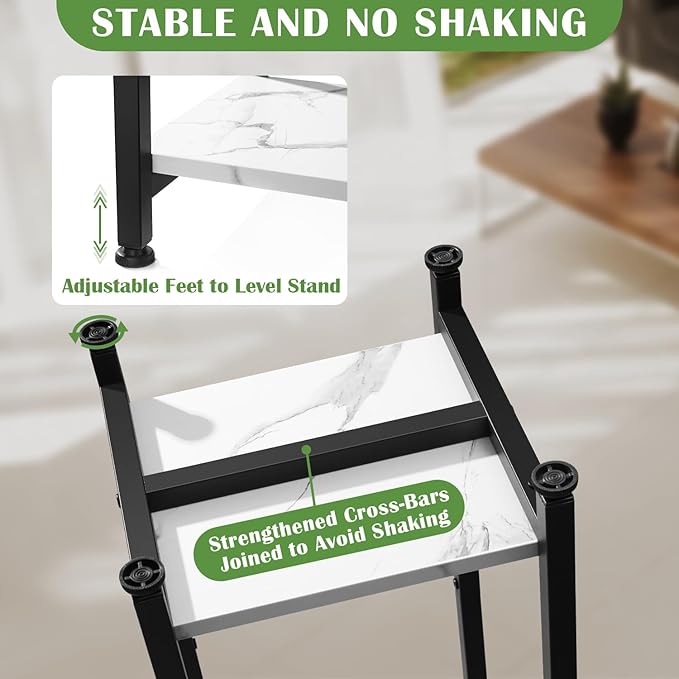Extra Tall Plant Stand Indoor, 40 Inch Plant Stands, 2 Tier Metal Plant Stand - Image 3