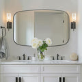 ANDY STAR 30x40” Black Bathroom Mirror, Oblong Vanity Mirror by ANDYSTAR