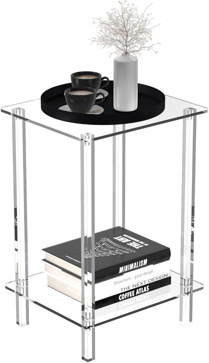 Eglaf Acrylic Small Side Table by Eglaf