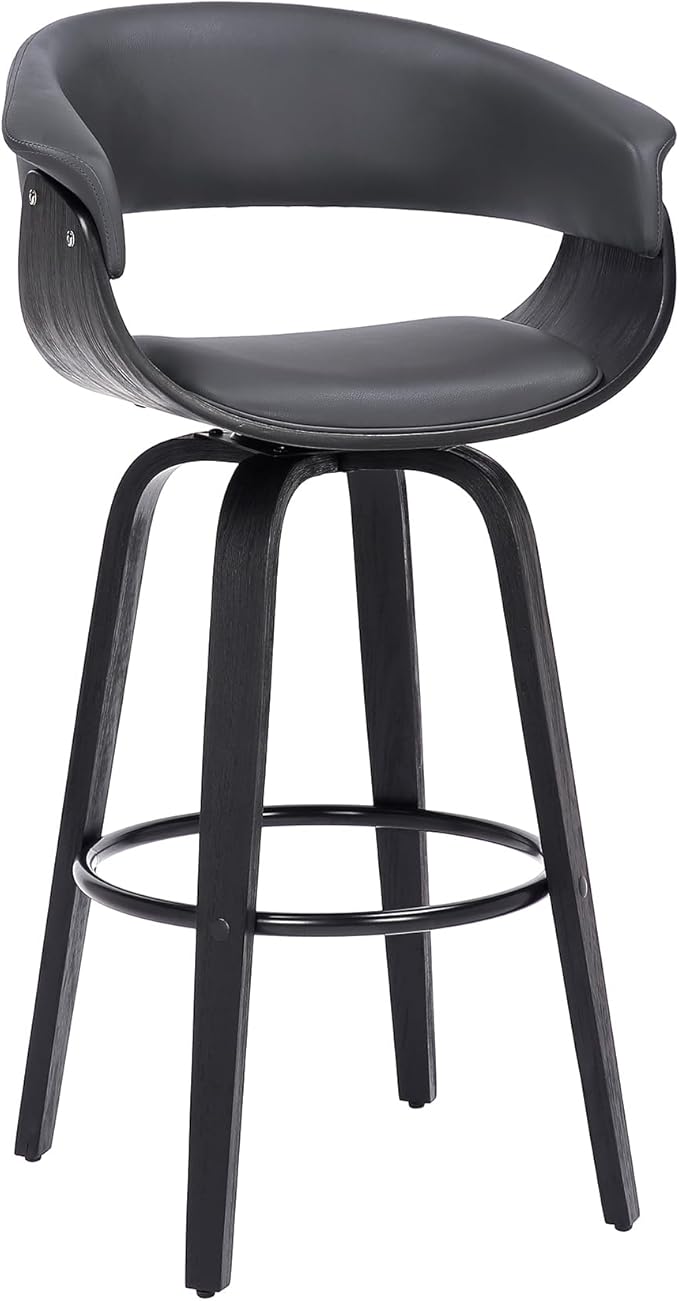 Armen Living Julyssa Mid Century Modern Swivel Bar Stool by ArmenLiving