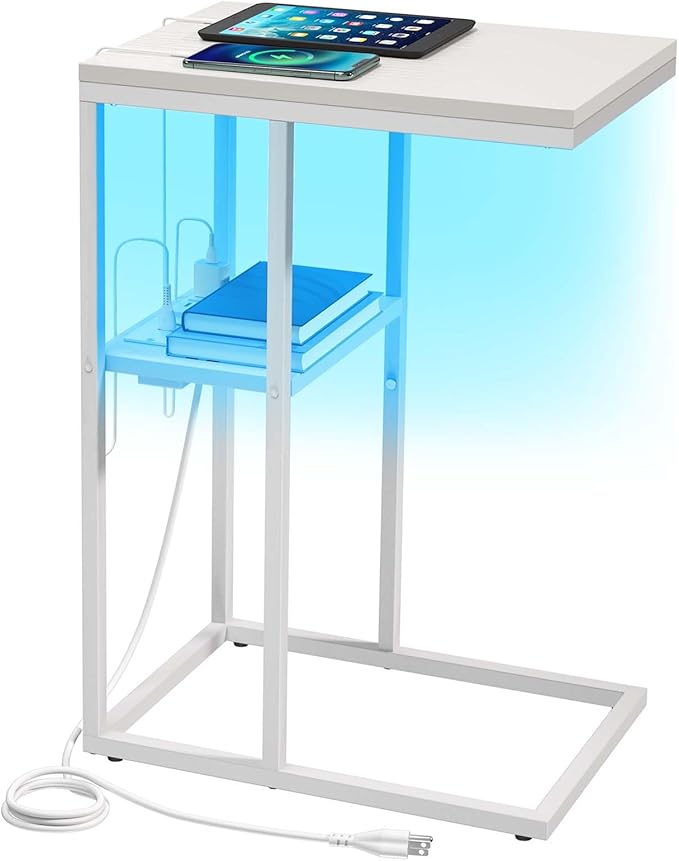 Yoobure LED C Shaped End Table by Yoobure