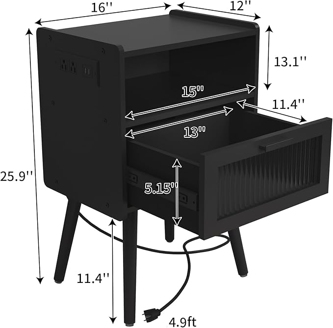 Mid Century Modern Nightstand - Image 3