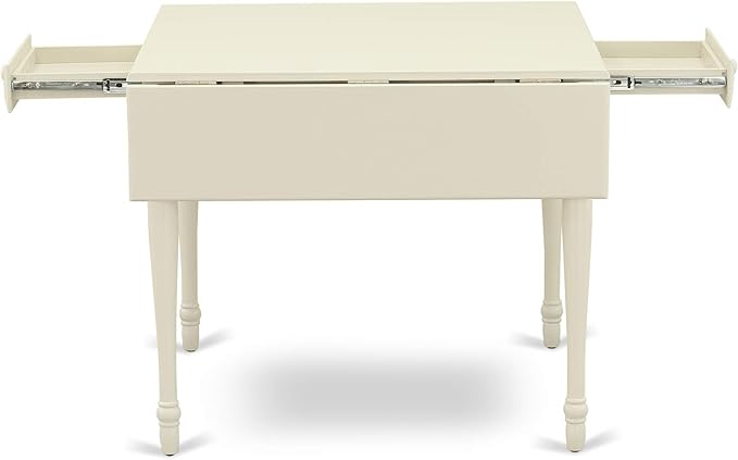 East West Furniture MZBA3-LWH-01 3 Piece Dining Room Table Set Contains a - Image 8