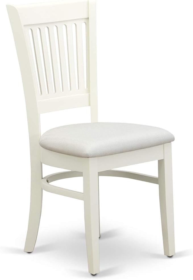 East West Furniture HLVA5-LWH-C 5 Piece Kitchen Table Set - Image 6
