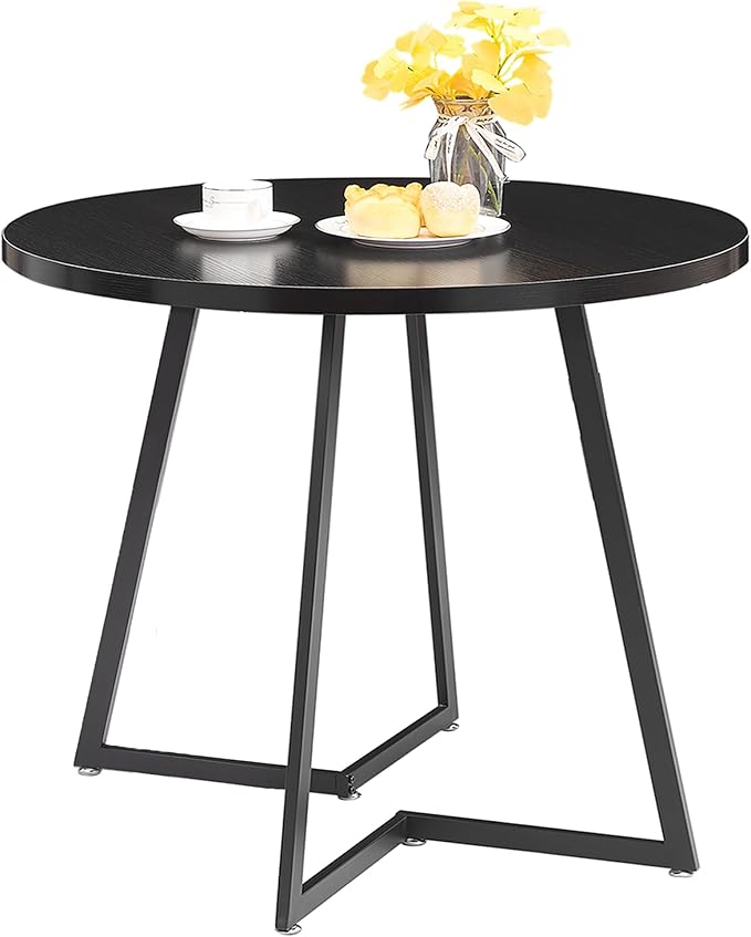 VECELO Round Dining Room Table by VECELO