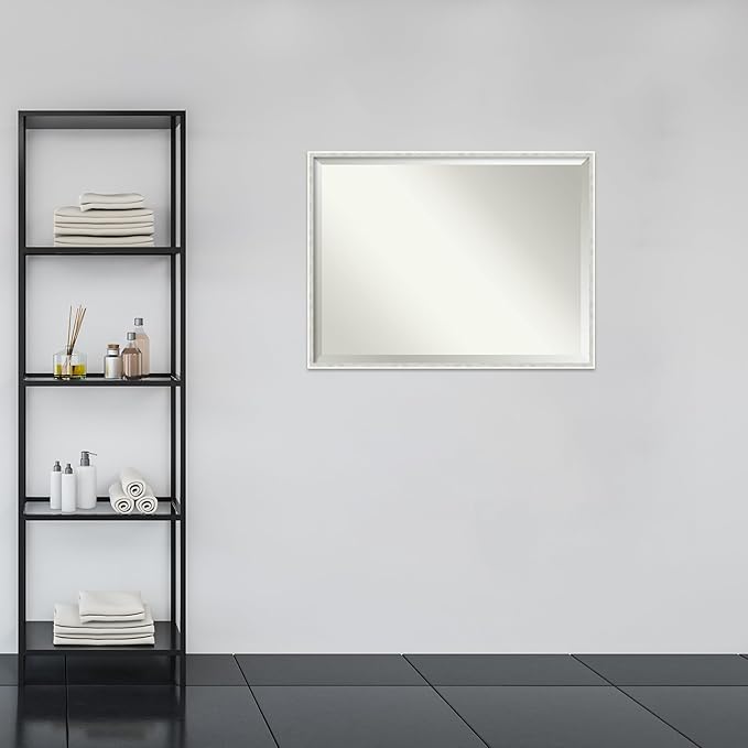 Amanti Art White Bathroom Mirror - Image 5