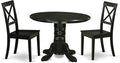 East West Furniture SHBO3-BLK-W 3 Piece Dining Room Furniture Set Contains a by EastWestFurniture