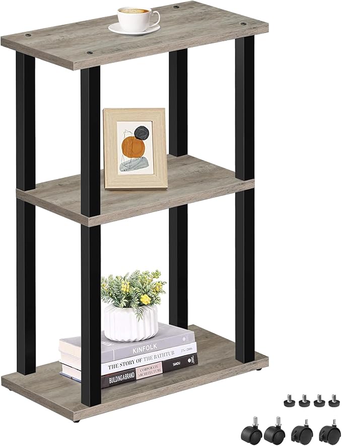 TUTOTAK Small Side Table, Narrow End Table, Bedside Table, Couch Side Table by WelcometotheTUTOTAKHome