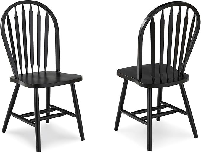 IC International Concepts Solid Wood Windsor ArrowBack Dining Chair - Image 5