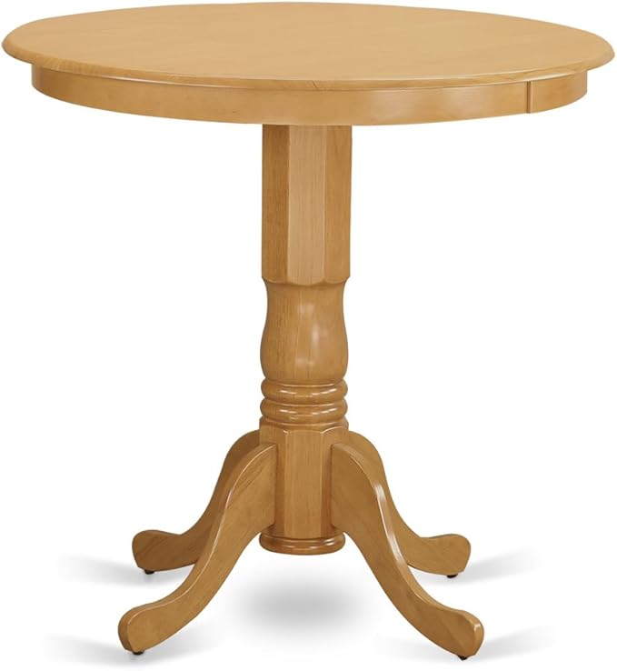 East West Furniture JAPB5-OAK-W 5 Piece Counter Height Dining Table Set - Image 3