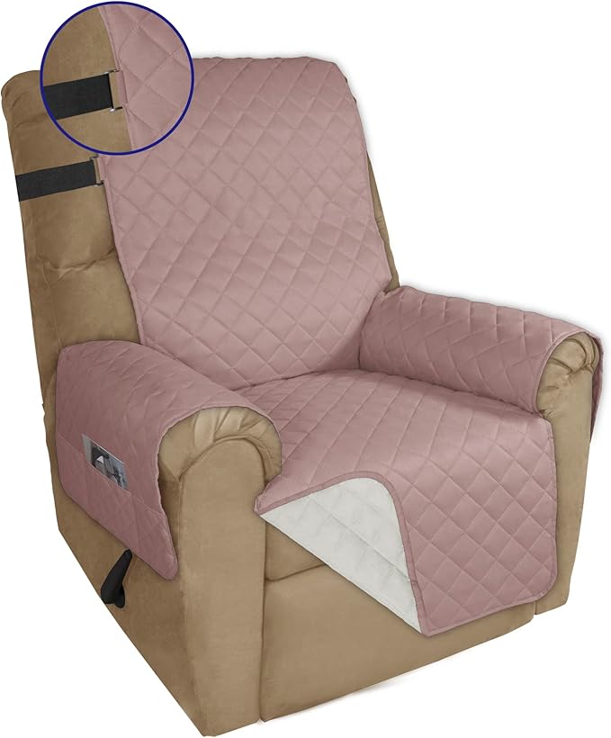 PureFit Reversible Sofa Cover Water Resistant Recliner Couch Cover, Machine by PureFit