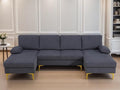Modular Sectional Sofa, U Shaped Couch by FONTOI