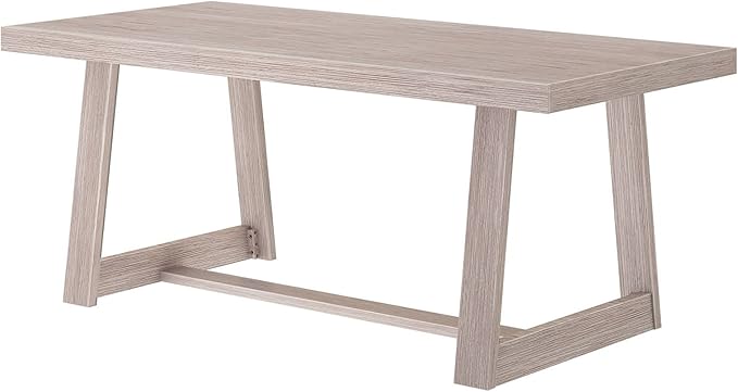 Plank+Beam 84 Inch Farmhouse Dining Table, Solid Wood Rustic Kitchen Table - Image 3